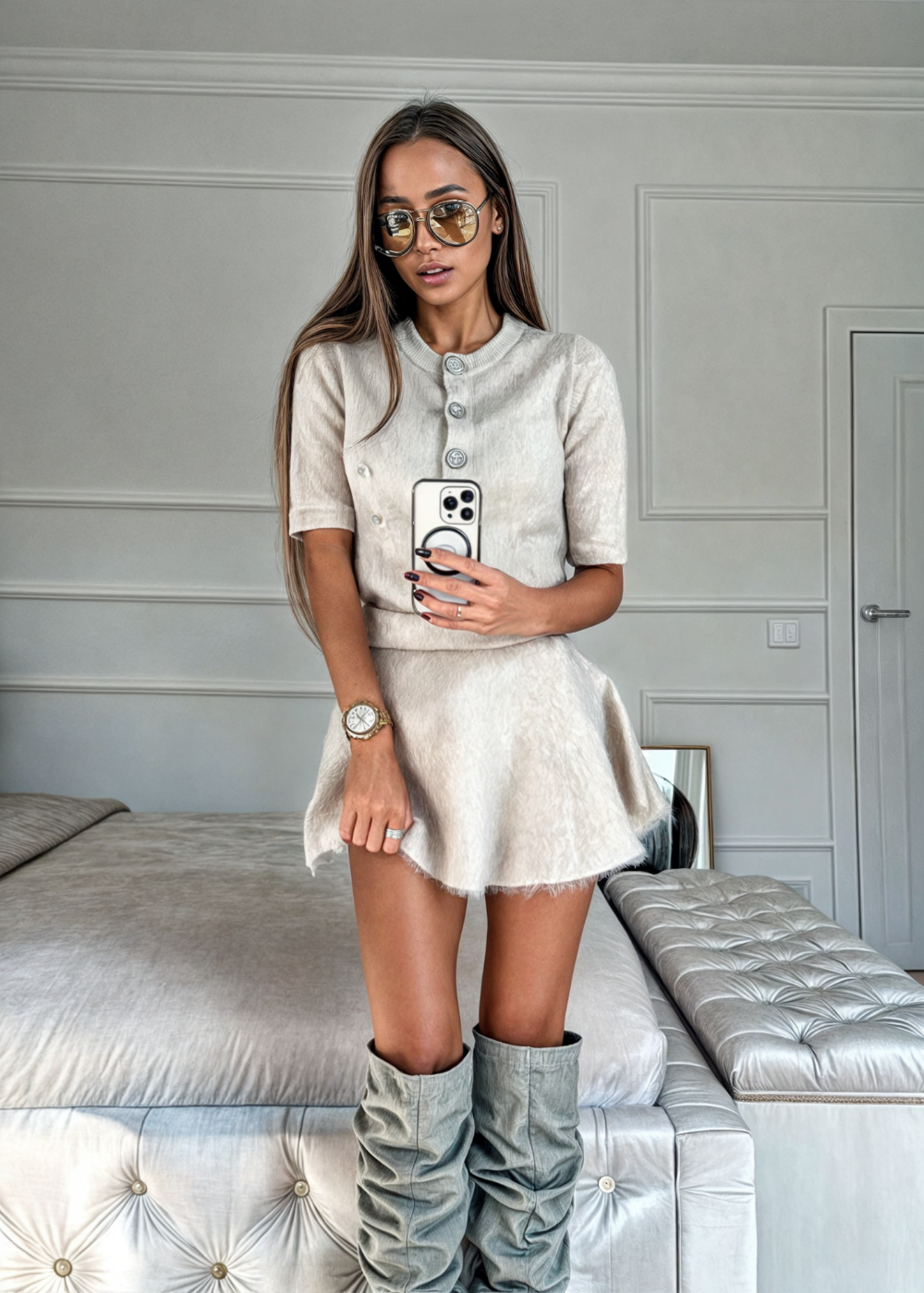 Clarice | Rock- und Pullover-Set