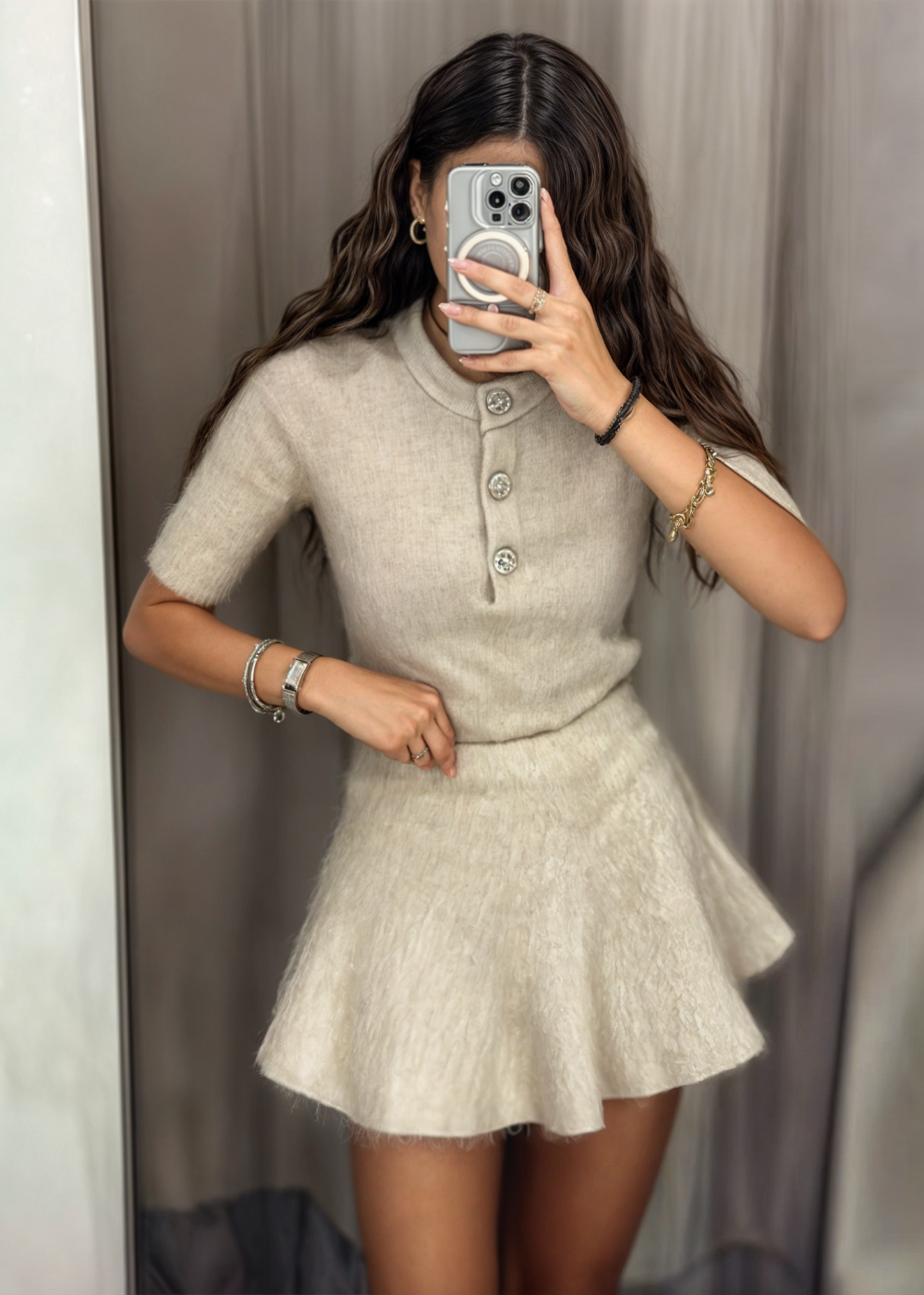 Clarice | Rock- und Pullover-Set